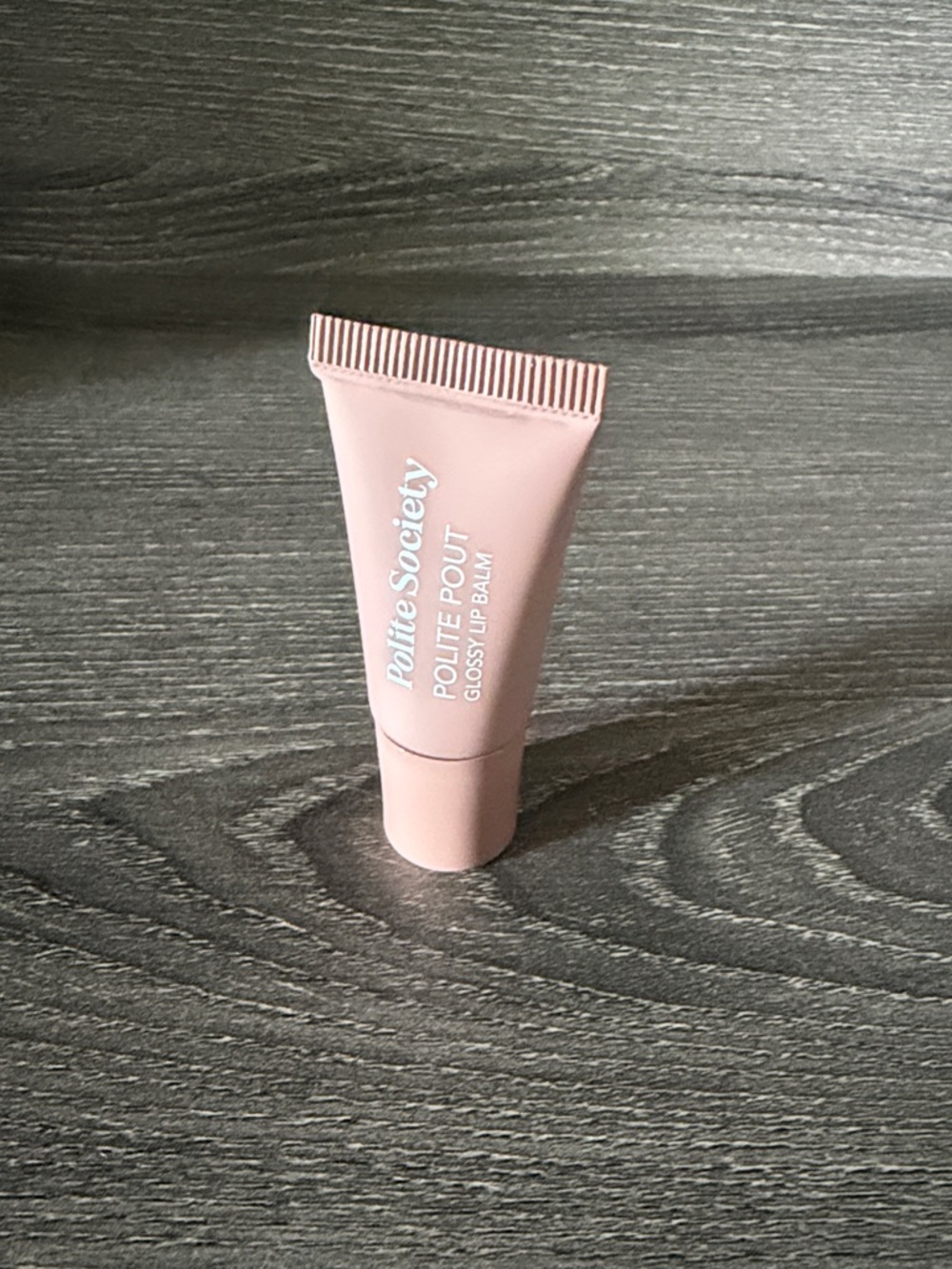 ❤️$7 NWT Polite Society Polite Pout Glossy Lip Balm Chocolate Croissant 5g